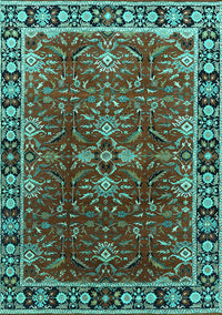 Oriental Turquoise Traditional Rug, urb1363turq