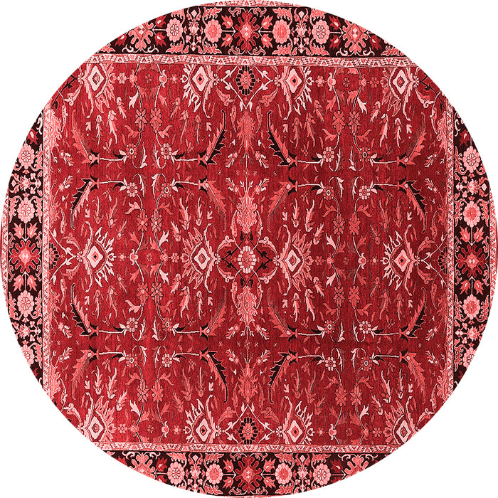 Machine Washable Oriental Red Traditional Rug, wshurb1363red