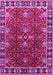 Machine Washable Oriental Pink Traditional Rug, wshurb1363pnk