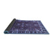 Sideview of Oriental Blue Traditional Rug, urb1363blu