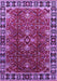 Machine Washable Oriental Purple Traditional Area Rugs, wshurb1363pur