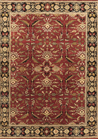 Oriental Brown Traditional Rug, urb1363brn
