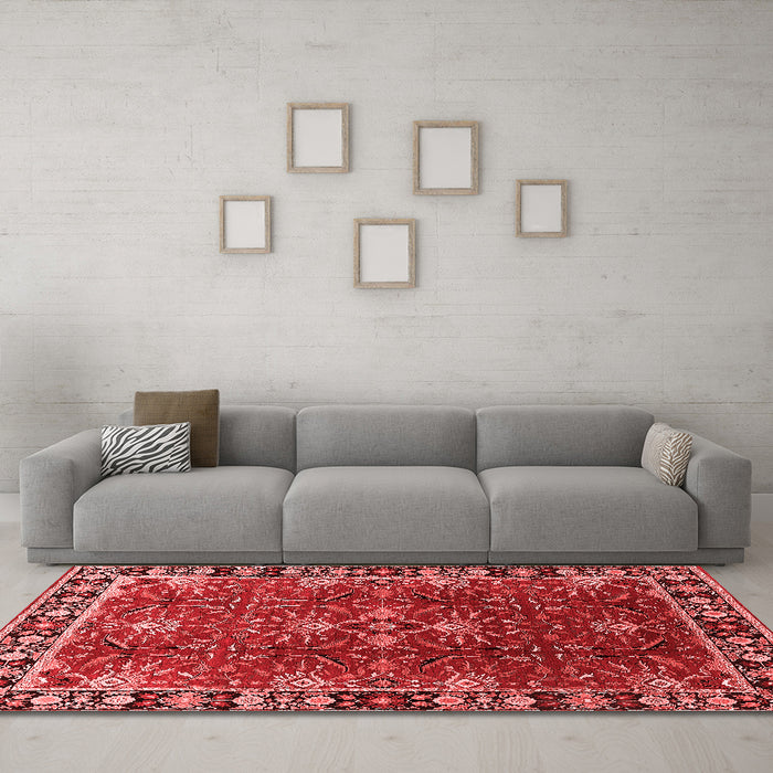 Traditional Red Washable Rugs