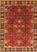 Oriental Orange Traditional Rug, urb1363org
