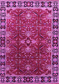 Oriental Pink Traditional Rug, urb1363pnk
