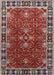 Mid-Century Modern Red Oriental Rug, urb1363