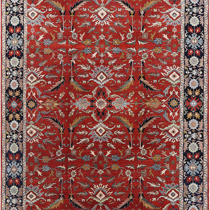 Mid-Century Modern Red Oriental Rug, urb1363