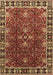 Machine Washable Oriental Brown Traditional Rug, wshurb1363brn