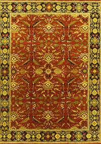 Oriental Yellow Traditional Rug, urb1363yw