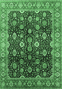 Oriental Emerald Green Industrial Rug, urb1364emgrn