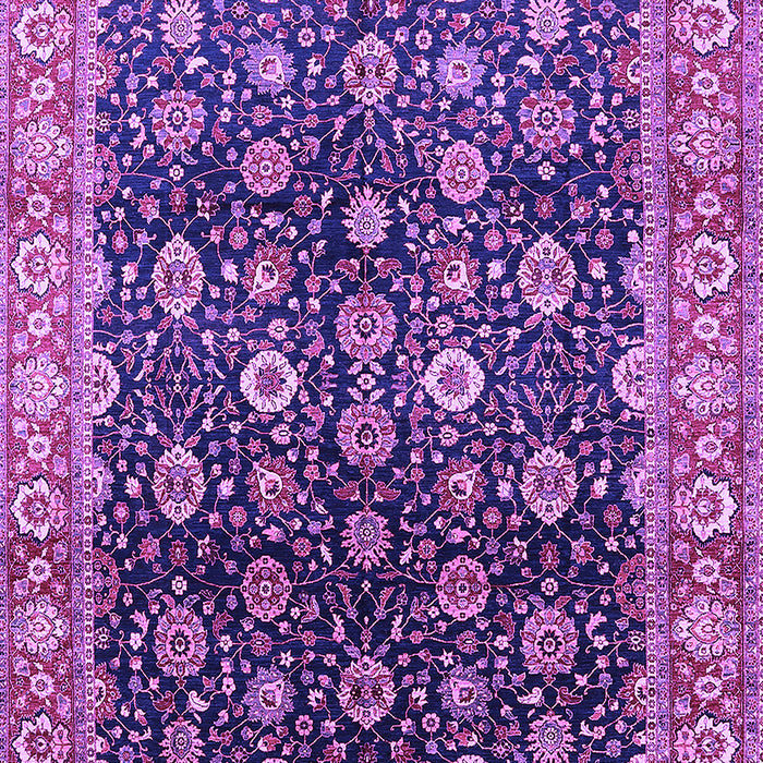 Machine Washable Oriental Purple Industrial Area Rugs, wshurb1364pur