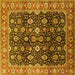 Square Oriental Yellow Industrial Rug, urb1364yw