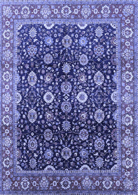 Oriental Blue Industrial Rug, urb1364blu