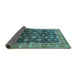 Sideview of Oriental Turquoise Industrial Rug, urb1364turq