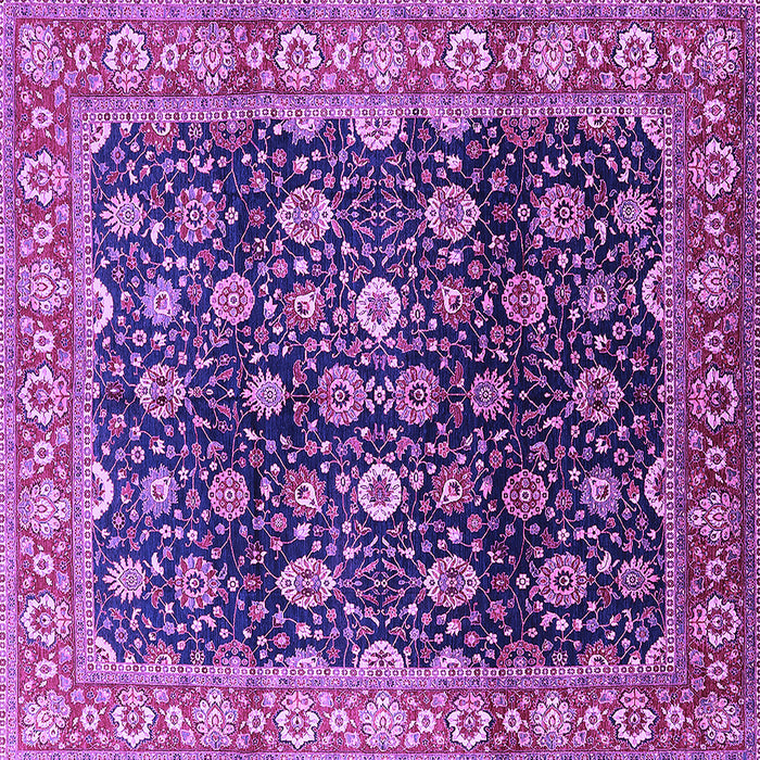 Square Oriental Purple Industrial Rug, urb1364pur