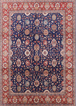 Mid-Century Modern Khaki Rose Pink Oriental Rug, urb1364
