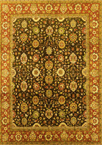 Oriental Yellow Industrial Rug, urb1364yw