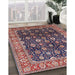 Machine Washable Industrial Modern Khaki Rose Pink Rug in a Family Room, wshurb1364