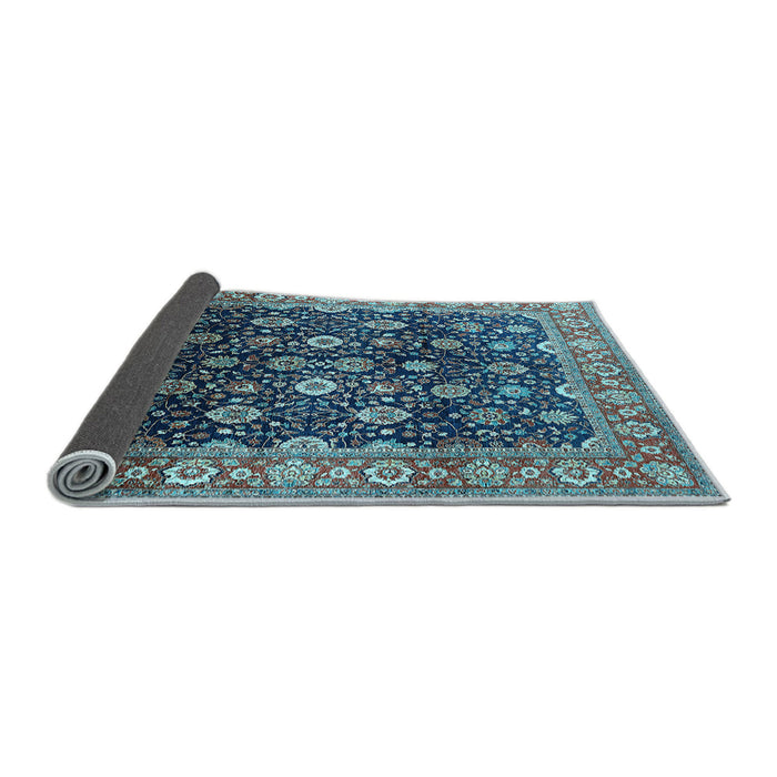 Sideview of Oriental Light Blue Industrial Rug, urb1364lblu