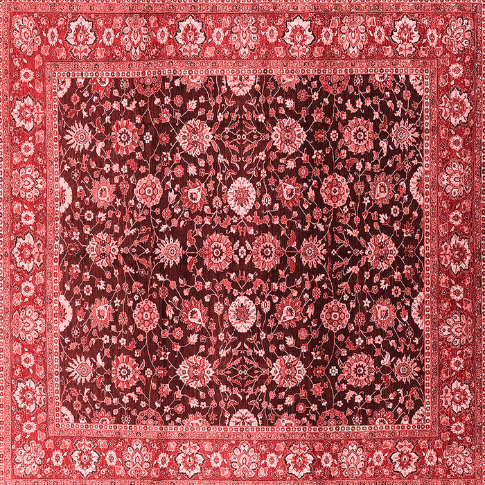Machine Washable Oriental Red Industrial Rug, wshurb1364red