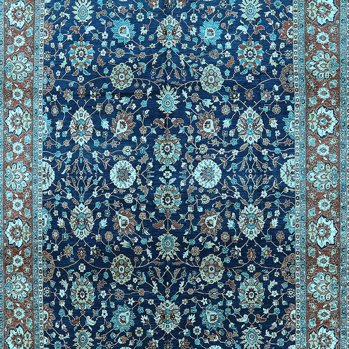 Oriental Light Blue Industrial Rug, urb1364lblu