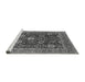 Sideview of Machine Washable Oriental Gray Industrial Rug, wshurb1365gry