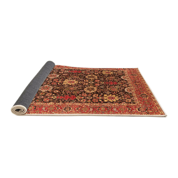 Sideview of Oriental Orange Industrial Rug, urb1365org