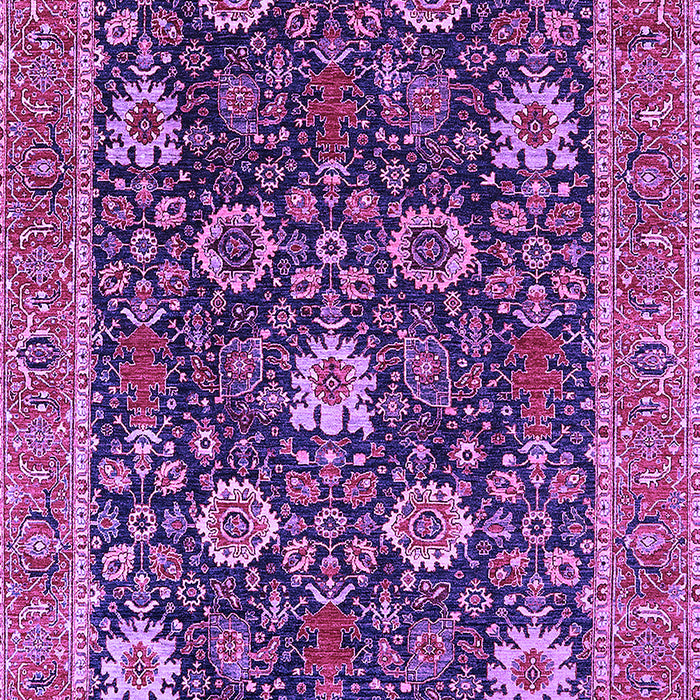 Machine Washable Oriental Purple Industrial Area Rugs, wshurb1365pur
