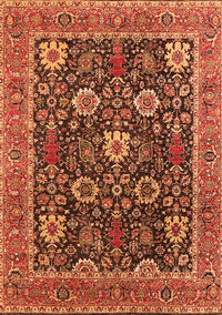 Oriental Orange Industrial Rug, urb1365org