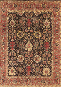 Oriental Brown Industrial Rug, urb1365brn