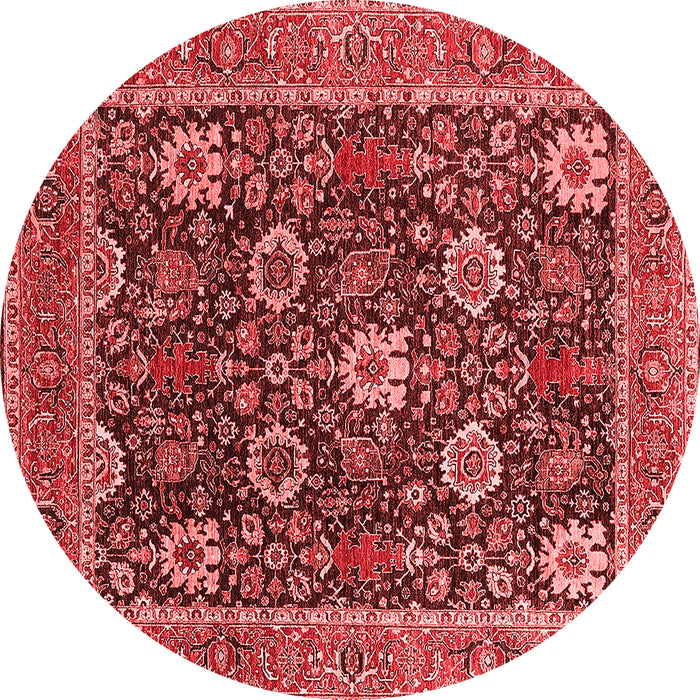 Machine Washable Oriental Red Industrial Rug, wshurb1365red