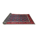 Sideview of Mid-Century Modern Gray Oriental Rug, urb1366