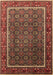 Machine Washable Oriental Brown Industrial Rug, wshurb1366brn