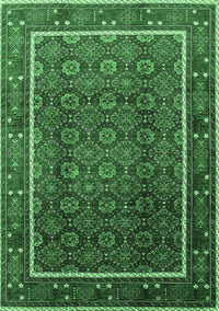 Oriental Emerald Green Industrial Rug, urb1366emgrn