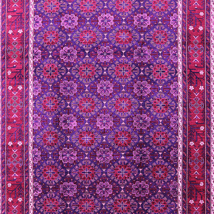 Machine Washable Oriental Pink Industrial Rug, wshurb1366pnk