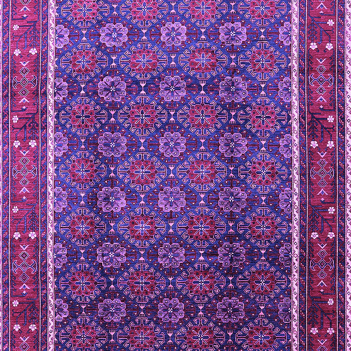 Machine Washable Oriental Purple Industrial Area Rugs, wshurb1366pur
