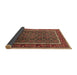 Sideview of Oriental Brown Industrial Rug, urb1366brn