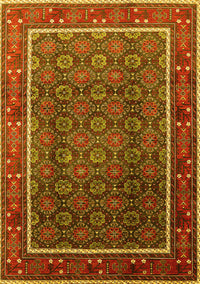 Oriental Yellow Industrial Rug, urb1366yw