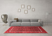 Industrial Red Washable Rugs