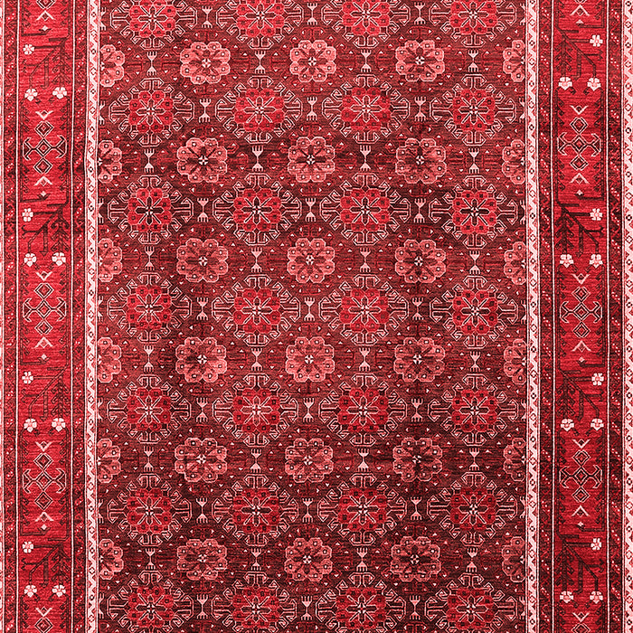 Machine Washable Oriental Red Industrial Rug, wshurb1366red