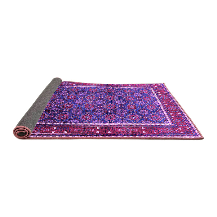 Sideview of Oriental Purple Industrial Rug, urb1366pur