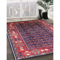 Mid-Century Modern Pink Oriental Rug, urb1367