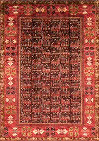 Oriental Orange Industrial Rug, urb1367org