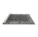 Sideview of Machine Washable Oriental Gray Industrial Rug, wshurb1367gry