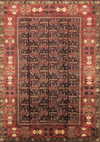 Oriental Brown Industrial Rug, urb1367brn