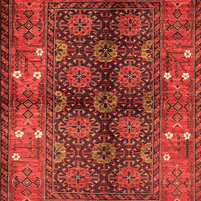Machine Washable Oriental Orange Industrial Area Rugs, wshurb1368org