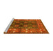 Sideview of Machine Washable Oriental Yellow Industrial Rug, wshurb1368yw