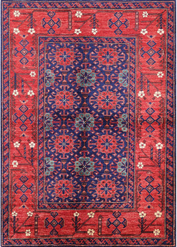 Mid-Century Modern Red Oriental Rug, urb1368