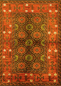 Oriental Yellow Industrial Rug, urb1368yw