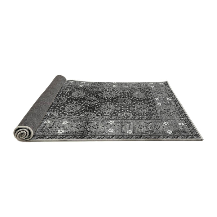 Sideview of Oriental Gray Industrial Rug, urb1368gry